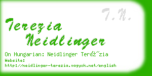 terezia neidlinger business card